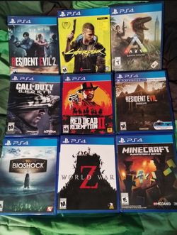 PS4 games, $15 each