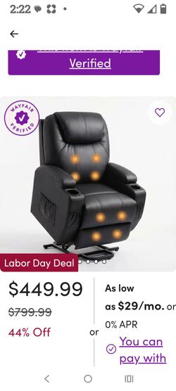 Massage chair and a glass bar