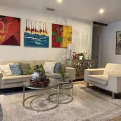 Modern Sofa + Loveseat Set – Clean & Elegant