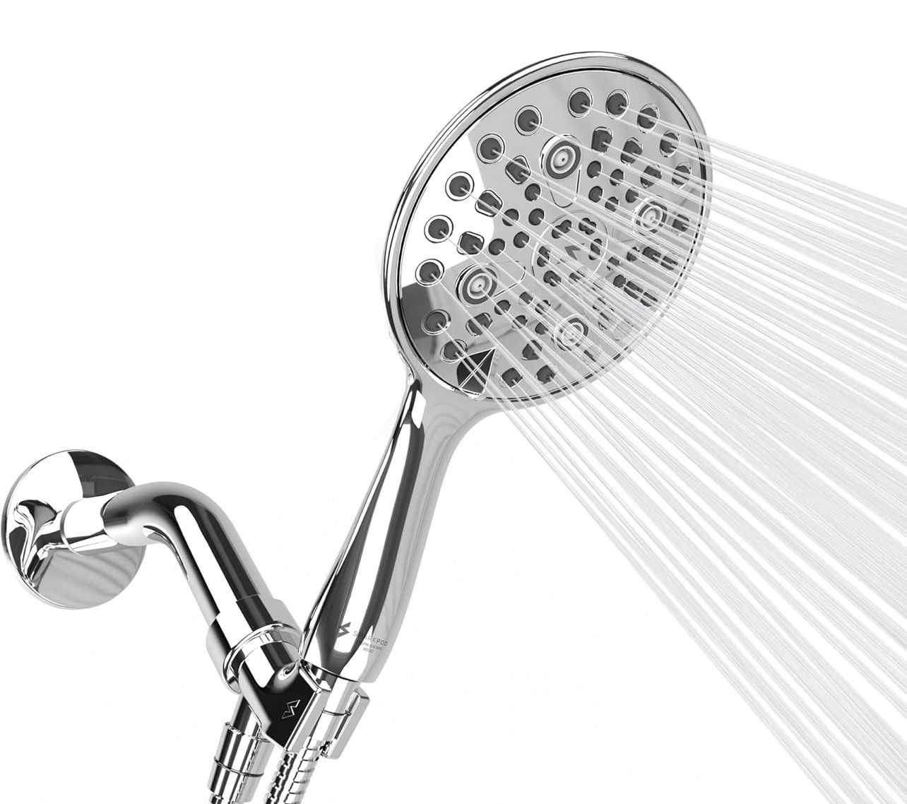 SparkPod 6 Spray Setting High Pressure Hand Held Shower Head - 6" Wide ...