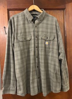 Carhartt Plaid Long Sleeve Button-Up Shirt