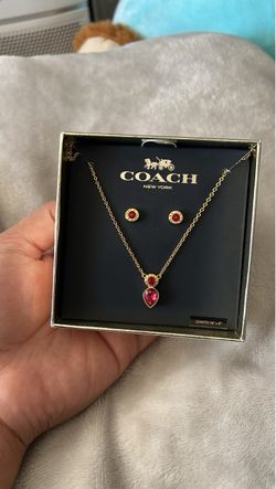 Coach Women’s Necklace and Earring Set