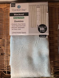 Comfort Bay Domino Blackout Curtain Panels 63 in.