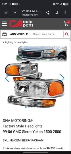 Gmc Sierra Headlights
