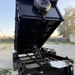 New 14ft Long Scissor Lift Hydraulic Dump Trailer Fully Loaded 💠