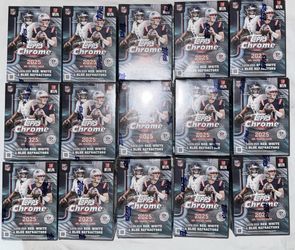 2025 Topps Chrome NFL Football Value Blaster Box LOT