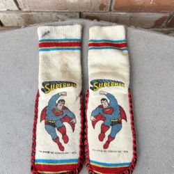 Vintage Superman Slipper Socks 