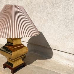 Unique Mid Century Brass Lamp 