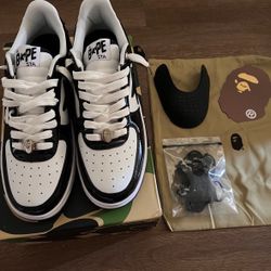 Black N White Bape Forces
