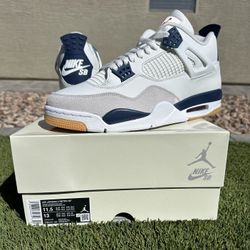 Nike Air Jordan 4 Retro SB Navy NEW/RECEIPT SIZE: 11.5 $370 FIRM ONLY!!