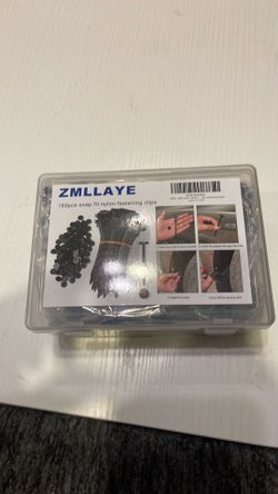 Zmllaye 150pcs snap fit nylon fastening clips