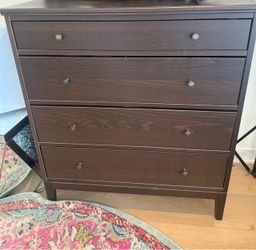 Dark Brown 4-Drawer Dresser — $30