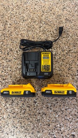 All for $60.  2 of the New Dewalt 2ah batteries and charger