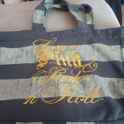 PINK "rock N Roll " Fabric Satchel 