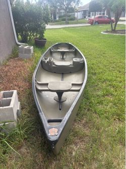 Field & Stream Fishing Canoe / Pond Boat with Minn Kota Trolling Motor – $750 OBO