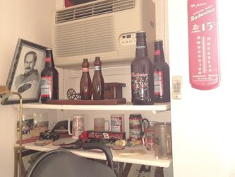 Box And one  Sign Budweiser Stuff