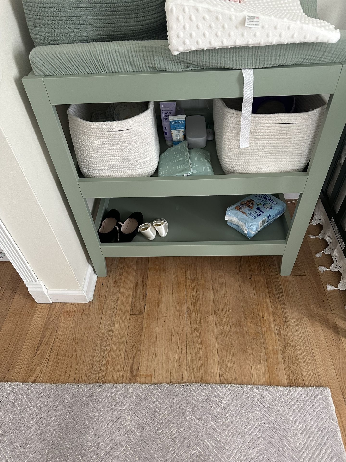 Green Changing Table