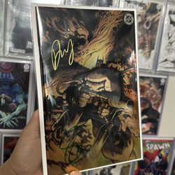 Absolute Batman Annual #1 2nd Print 2x Signed Scott Snyder Daniel Warren Johnson Foil NM