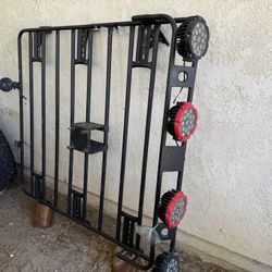 Heavy-Duty Off-Road Light Bar with Spare Tire Mount – $250 OBO