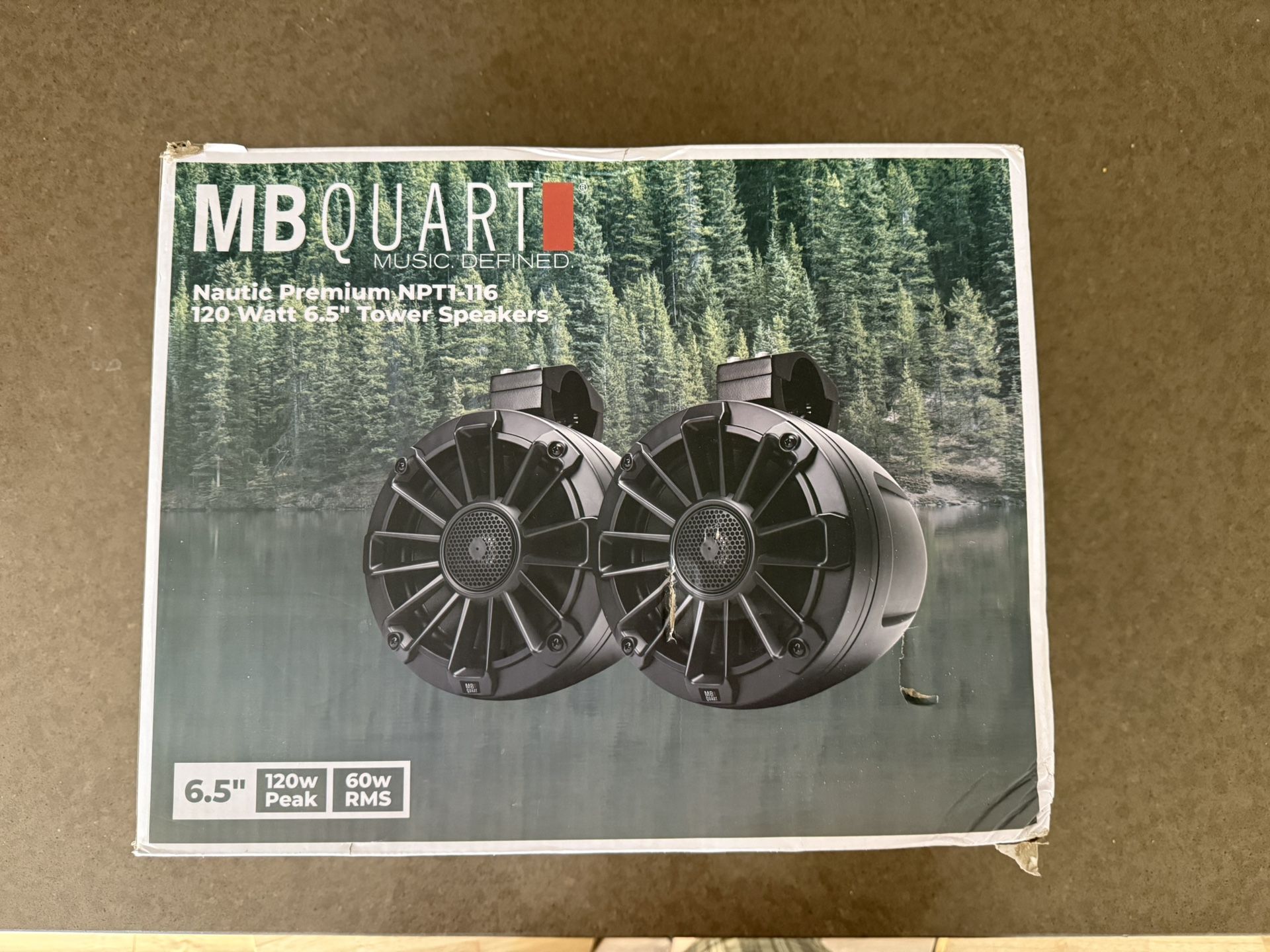 MB Quart Nautic Premium 120 Watt 6.5” Tower Speakers
