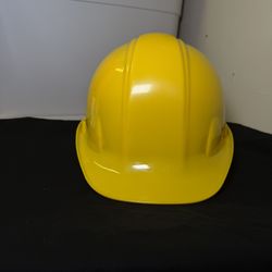 ULINE Yellow Hard Hat – Adjustable Ratchet Suspension Safety Helmet