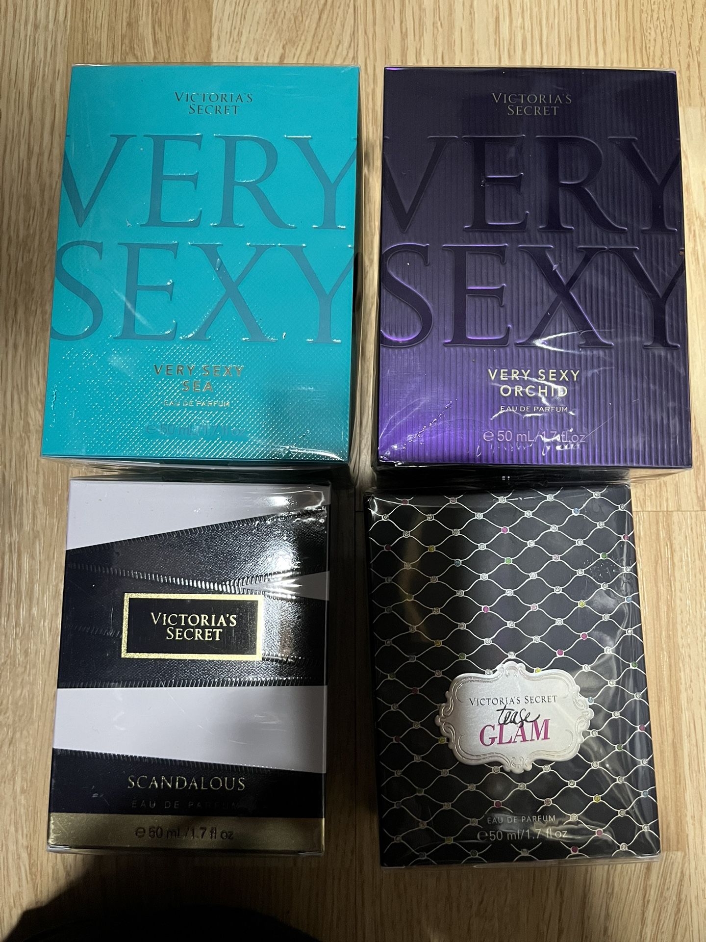 New Victoria’s Secret Perfumes $50 Each Very Sexy Sea Orchid Tease Glam Scandalous