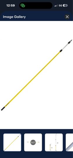 Mr. Long Arm 8 foot to 24 foot telescoping pole.  Project source 8 foot to 24 foot telescoping pole.
