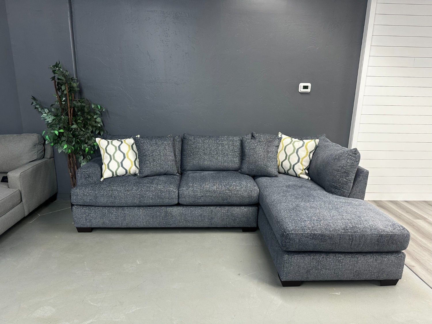 Blue Sectional Couch Brand New