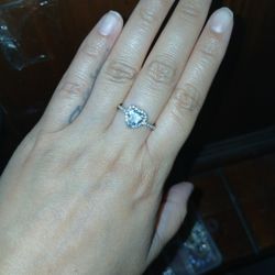 Heart Promise Ring 25$ Ss925 New
