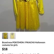 Brand new POK’EMON / PIKACHU Halloween costume for girls