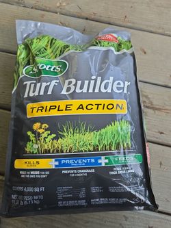 Scotts Turf Builder Triple Action – Unopened 4,000 Sq. Ft. BagScotts Turf Builder Triple Action – Unopened 4,000 Sq. Ft. Bag