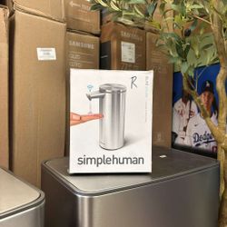 Simple human soap or sanitizer dispenser