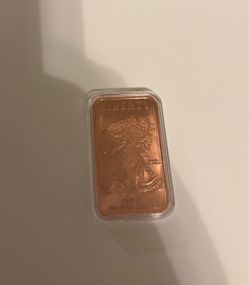 1 ounce walking liberty copper bar