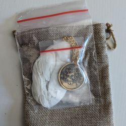 Grateful Dead Skull & Roses Gold Pendant 