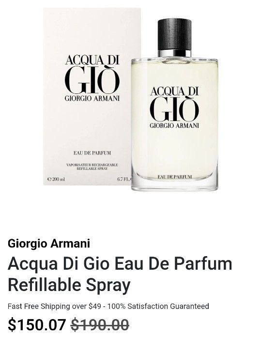 Acqua Di Gio (Eau De Parfum) Giorgio Armani