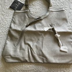 Beyoncé Fragrance Silver Tote Bag with Zippers