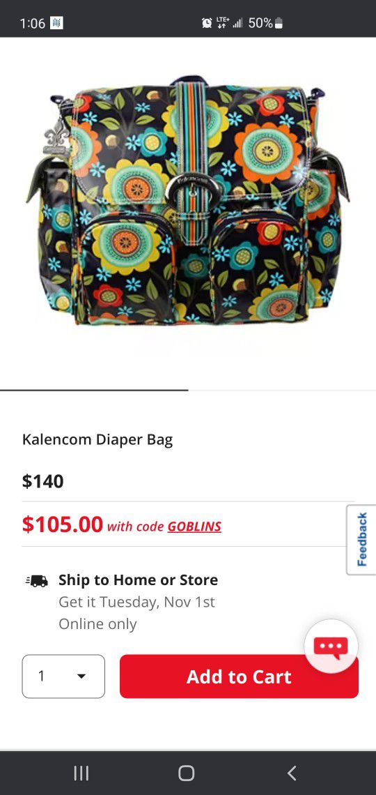 Brand New Diaper Bag 