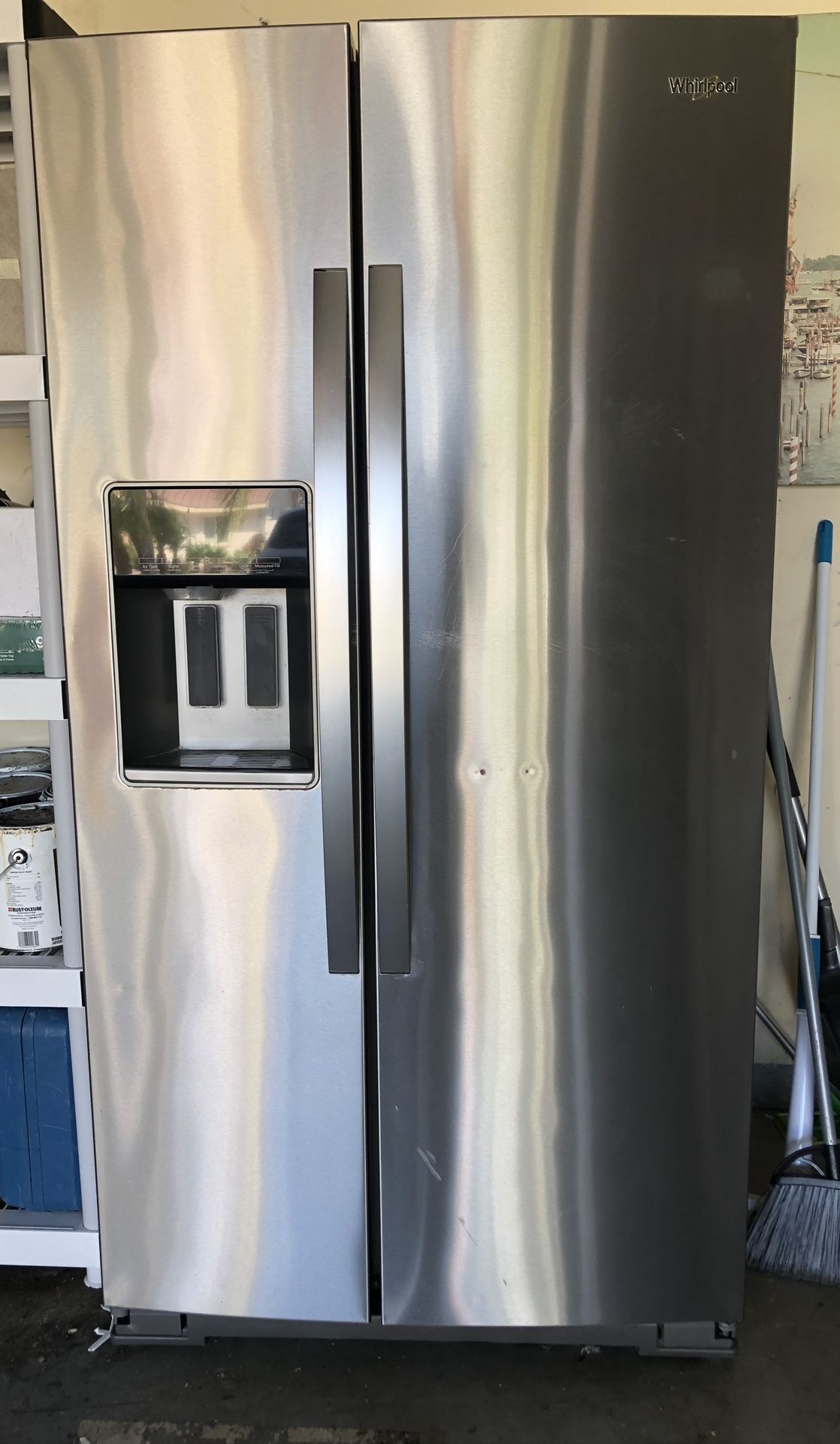 Whirlpool Side by Side Stainless Steel Counter Depth Refrigerator / Freezer