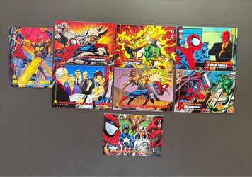 Lot of 8 of the 1994 Marvel Daily Bugle Extra Trading Cards