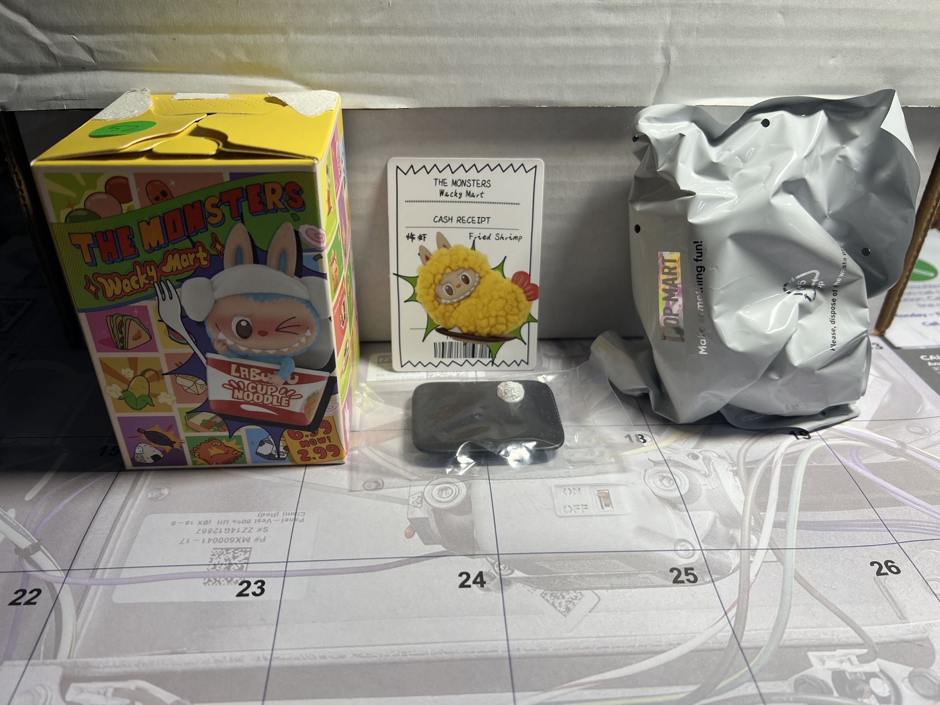 Labubu Pop Mart The Monsters Wacky Mart Fried Shrimp Figure