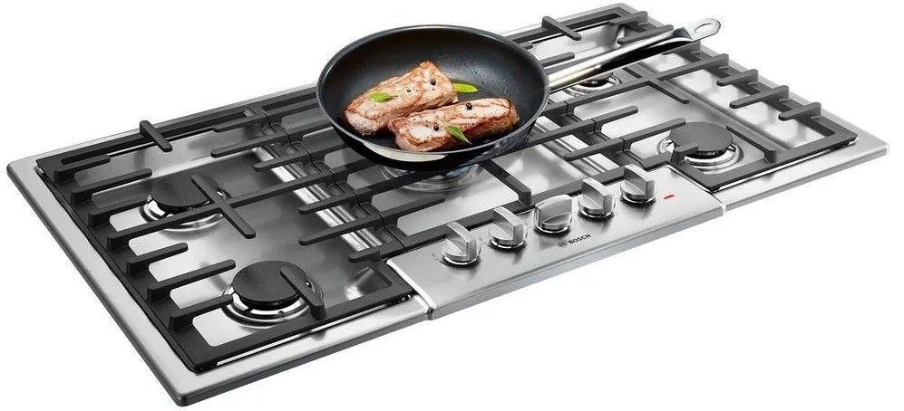 Bosch NGM8656UC 800 Series 36 Stainless 5 Burner Gas Cooktop