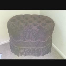 antique velvet sitting chair. 