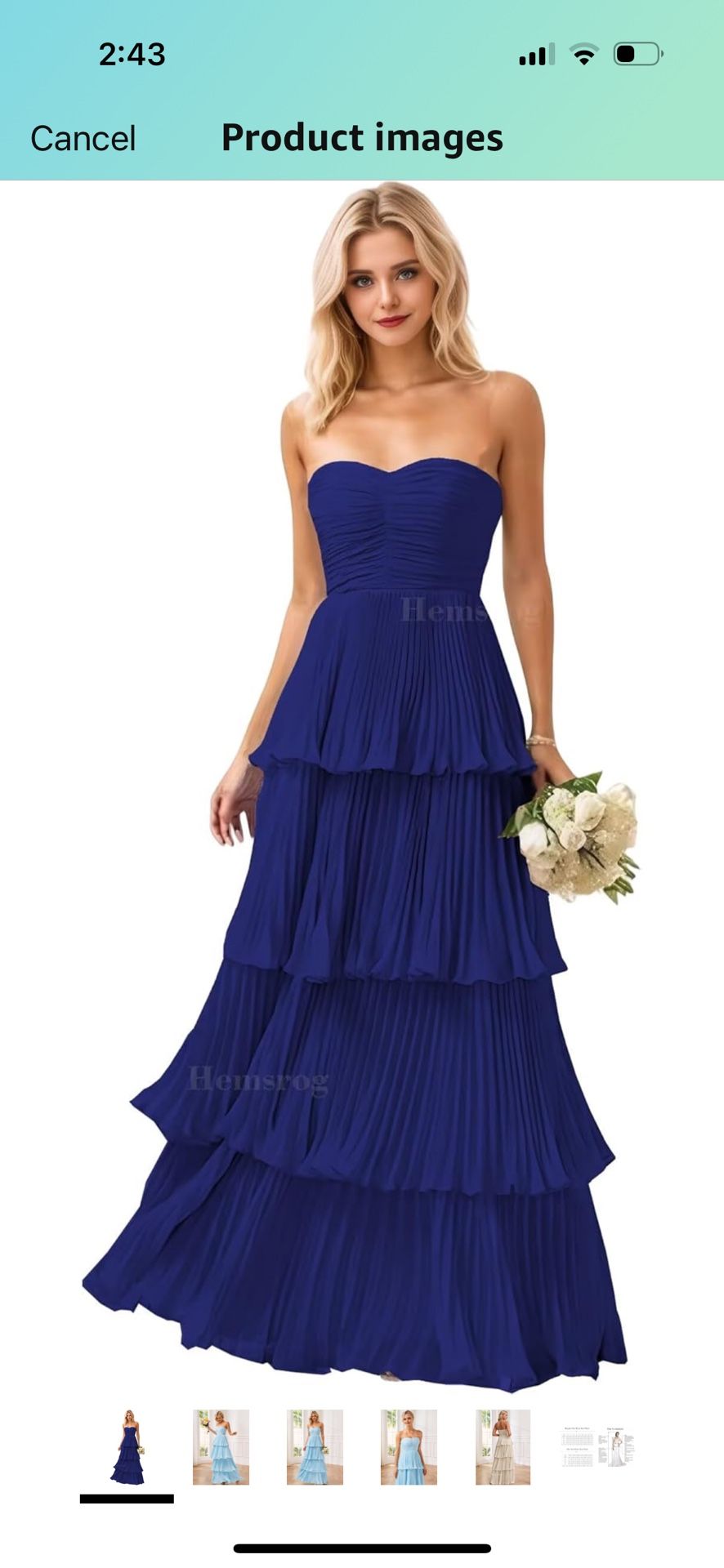 Royal Blue Dress