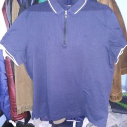 Michael Kors Half Zip Shirt Polo Fitted Dress Wear