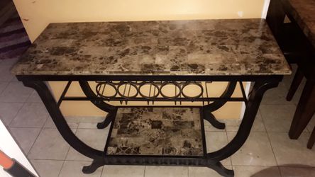 Marble drink serving console table