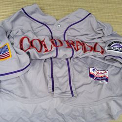 Pre-owned Colorado Rockies Baseball  Authentic Collection Jersey Size 52 (L040JB01)