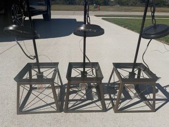 Set of 3 overhead light fixtures