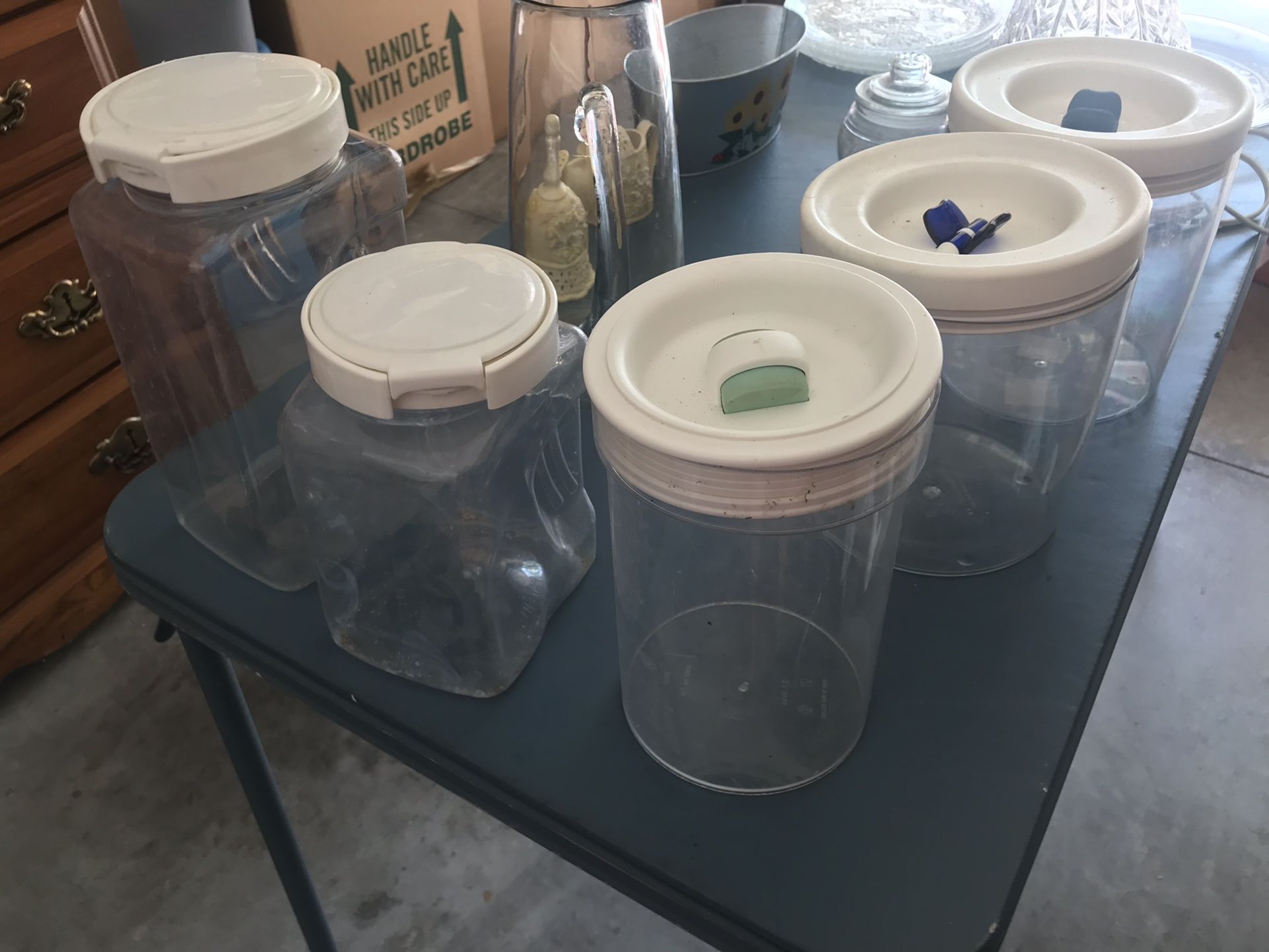 Plastic Storage + Various Household Items
