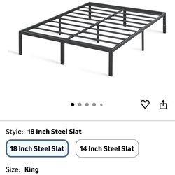 18 inch Cal king metal bed frame