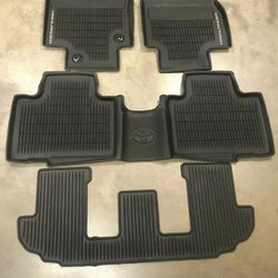 2020-23 Toyota Highlander 3 Row 4PC OEM All Weather Floor Liners PT(contact info removed)0-20